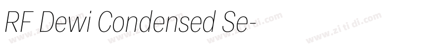RF Dewi Condensed Se字体转换
